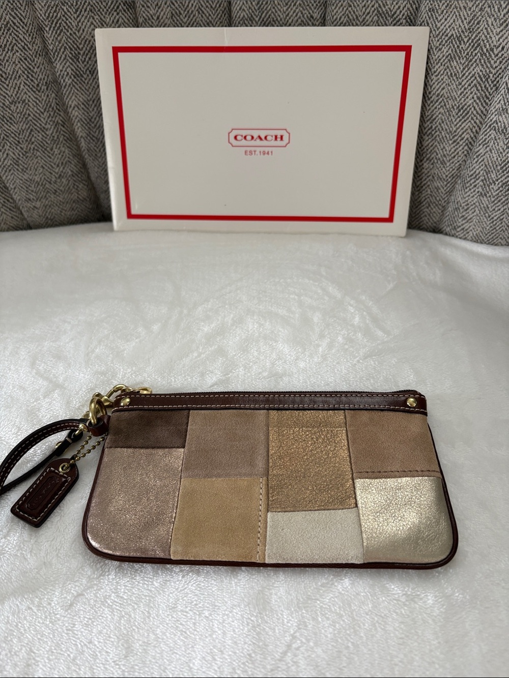 Coach Patchwork Wristlet - Picture 3 of 14